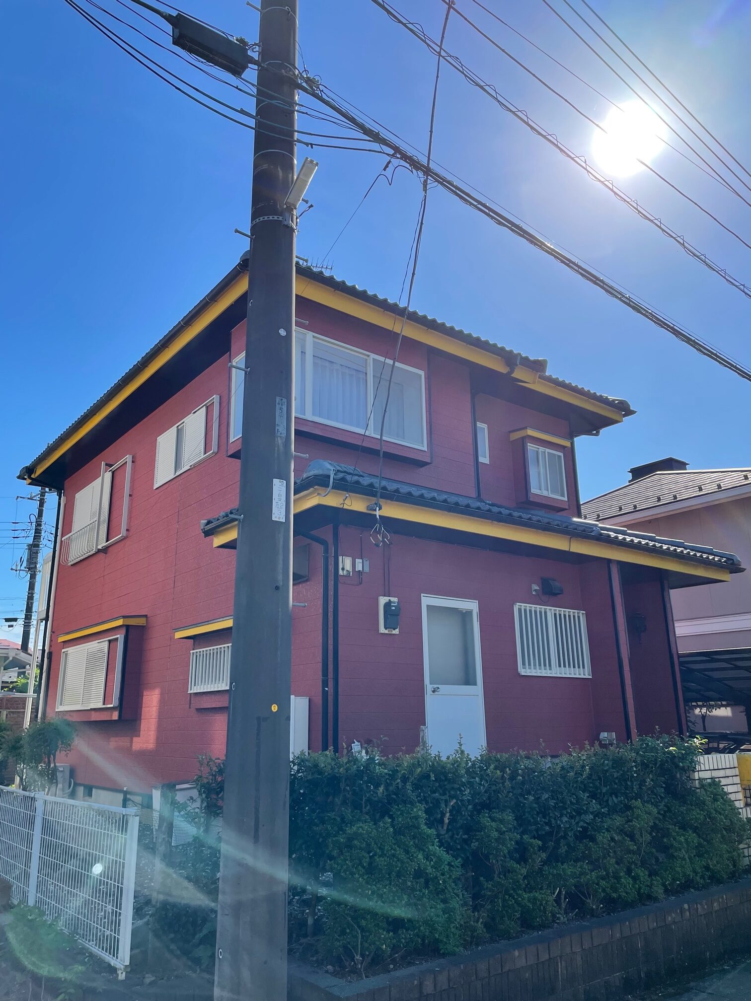 四街道市　S様邸　屋根塗装　外壁塗装工事 施工前画像